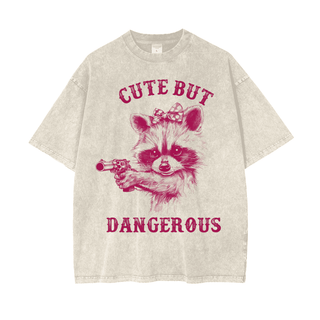 Cute But Dangerous Shirt - Funny Raccoon Shirt