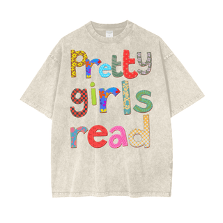 Pretty Girls Read  Shirt in Oversized Style - Bookish Shirts