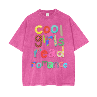 Cool Girls Read Romance Shirt in Oversized Style - Bookish Shirts