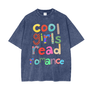 Cool Girls Read Romance Shirt in Oversized Style - Bookish Shirts