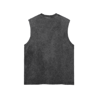 Cursed Acid Wash Oversized Tank Top