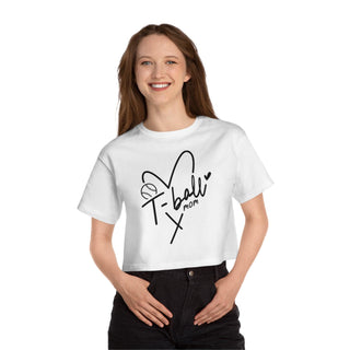 Tball Mom Cropped TShirt for Women