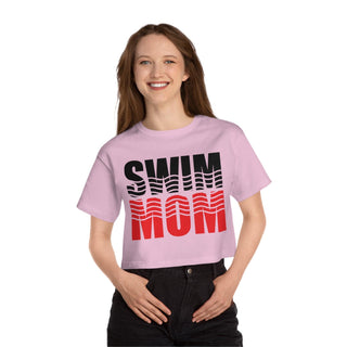 Swim Mom Cropped TShirt for Women