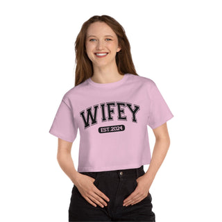 Wifey Cropped TShirt for Sports Moms