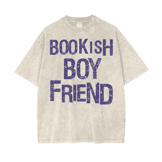 Men's Bookish Boyfriend Shirt in Oversized Style