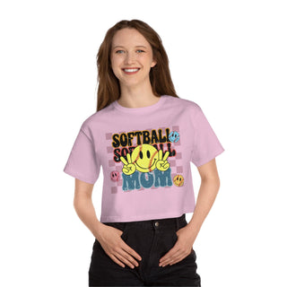 Softball Mom Cropped TShirt for Women