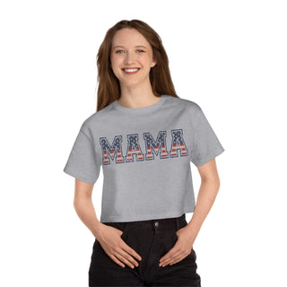 USA MOM Cropped TShirt for Women