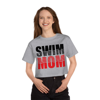 Swim Mom Cropped TShirt for Women