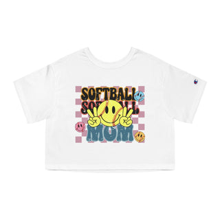 Softball Mom Cropped TShirt for Women