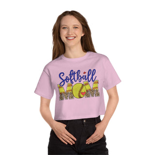 Softball Mom Cropped TShirt for