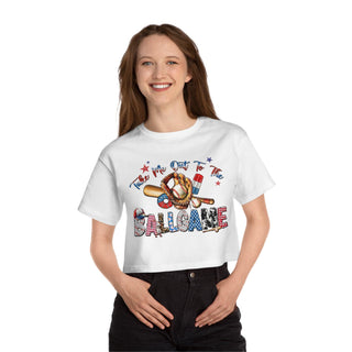 Take Me To The Ballgame Cropped TShirt for Women