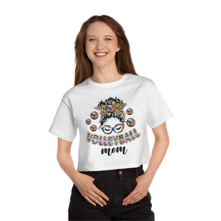 Volleyball Mom Cropped TShirt for Women