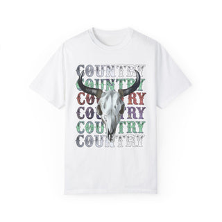 Country Music Shirts With Bull Skull