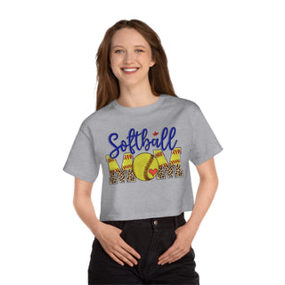 Softball Mom Cropped TShirt for