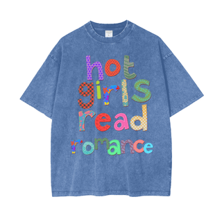 Hot Girls Read Romance Shirt in Oversized Style - Bookish Shirts