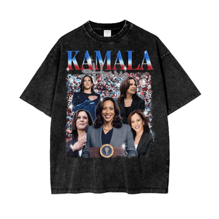 Oversized Retro Bootleg Style Kamala Shirt - Presidential Elections 2024 Shirt