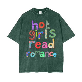 Hot Girls Read Romance Shirt in Oversized Style - Bookish Shirts