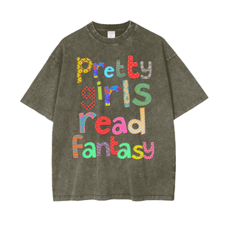 Pretty Girls Read Fantasy Shirt in Oversized Style - Bookish Shirts