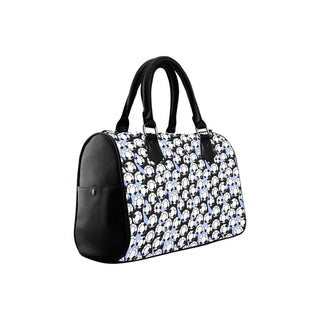 Futuristic Soccer Print Barrel Handbag