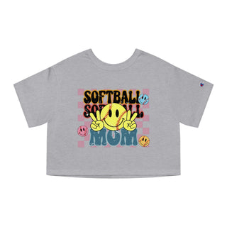 Softball Mom Cropped TShirt for Women