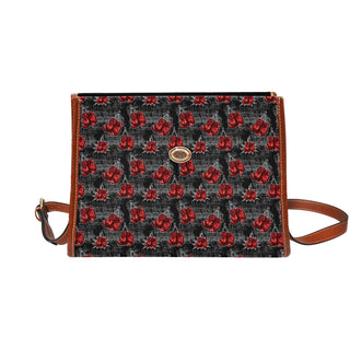 Women's Boxing Print Satchel Bag