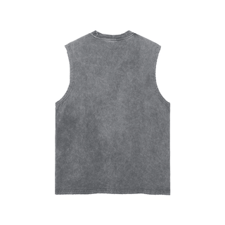 Cursed Acid Wash Oversized Tank Top