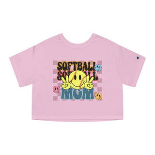 Softball Mom Cropped TShirt for Women