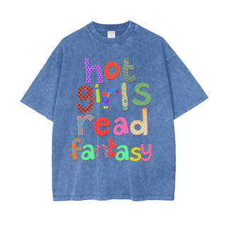 Hot Girls Read Fantasy Oversized Shirt - Bookish Shirts