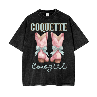 Coquette Cowgirls Shirt in Oversized Style