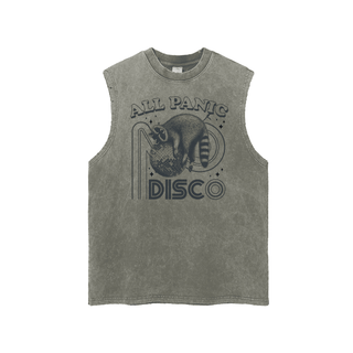 All Panic No Disco Tank Top In Oversized Style