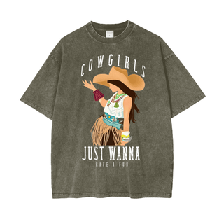 Cowgirls Just Wanna Have Fun Shirts for Women