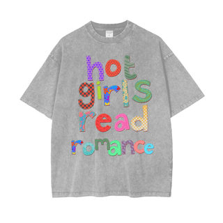 Hot Girls Read Romance Shirt in Oversized Style - Bookish Shirts