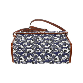 Satchel Bag With Soccer Print