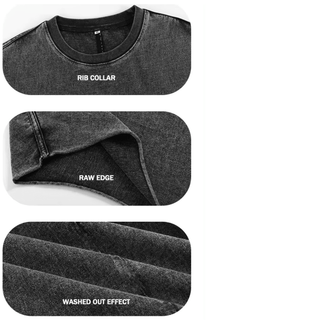 a black shirt with three different ways to sew it