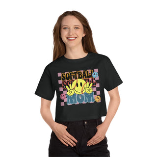 Softball Mom Cropped TShirt for Women