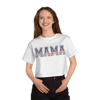 USA MOM Cropped TShirt for Women