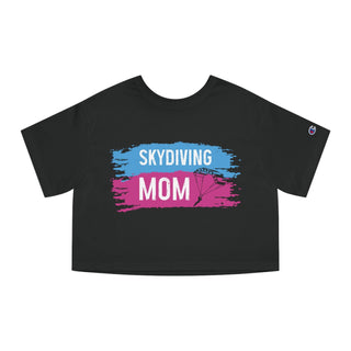 Skydiving Mom Cropped TShirt for Women