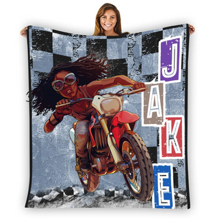 Dirt Bike Blankets for Girls