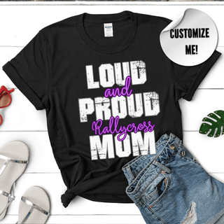 Customized Rallycross Sports Mom TShirt