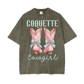 Coquette Cowgirls Shirt in Oversized Style