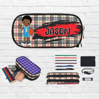 a personalized pencil case with pencils and pencils