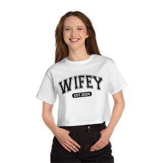 Wifey Cropped TShirt for Sports Moms