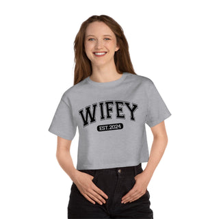 Wifey Cropped TShirt for Sports Moms