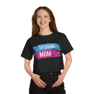 Skydiving Mom Cropped TShirt for Women