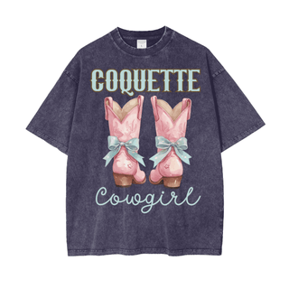 Coquette Cowgirls Shirt in Oversized Style