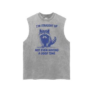 Funny Not Having A Good Time Tank Top In Oversized Style