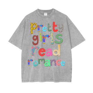 Pretty Girls Read Romance Shirt in Oversized Style - Bookish Shirts