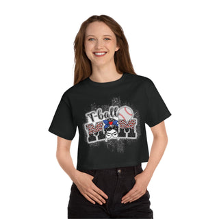 Tball Mom Cropped TShirt for Women