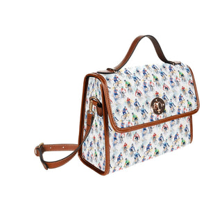 Women's Cycling Print Satchel Bag