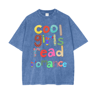 Cool Girls Read Romance Shirt in Oversized Style - Bookish Shirts